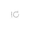 All the Luck in the World Aimé Silverplated Hoop Star White Small All the Luck in the World Aimé Silverplated Hoop Star White Small