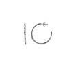 All the Luck in the World Aimé Silverplated Hoop Star White Medium All the Luck in the World Aimé Silverplated Hoop Star White Medium