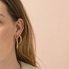 All the Luck in the World Aimé Goldplated Hoop Star White Large All the Luck in the World Aimé Goldplated Hoop Star White Large