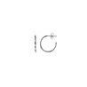 All the Luck in the World Aimé Silverplated Hoop Star Rose Small All the Luck in the World Aimé Silverplated Hoop Star Rose Small