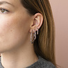 All the Luck in the World Aimé Silverplated Hoop Star Rose Small All the Luck in the World Aimé Silverplated Hoop Star Rose Small