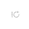 All the Luck in the World Aimé Silverplated Hoop Star Black Small All the Luck in the World Aimé Silverplated Hoop Star Black Small