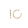 All the Luck in the World Aimé Goldplated Hoop Star Black Medium All the Luck in the World Aimé Goldplated Hoop Star Black Medium