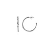 All the Luck in the World Aimé Silverplated Hoop Star Black Medium All the Luck in the World Aimé Silverplated Hoop Star Black Medium