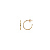 All the Luck in the World Aimé Goldplated Hoop Star Emerald Green Small All the Luck in the World Aimé Goldplated Hoop Star Emerald Green Small