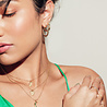 All the Luck in the World Aimé Goldplated Hoop Star Emerald Green Small All the Luck in the World Aimé Goldplated Hoop Star Emerald Green Small