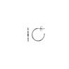All the Luck in the World Aimé Silverplated Hoop Star Emerald Green Small All the Luck in the World Aimé Silverplated Hoop Star Emerald Green Small