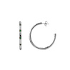 All the Luck in the World Aimé Silverplated Hoop Star Emerald Green Large All the Luck in the World Aimé Silverplated Hoop Star Emerald Green Large