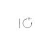 All the Luck in the World Aimé Silverplated Hoop Little Gem White Small All the Luck in the World Aimé Silverplated Hoop Little Gem White Small