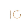 All the Luck in the World Aimé Goldplated Hoop Little Gem White Medium All the Luck in the World Aimé Goldplated Hoop Little Gem White Medium
