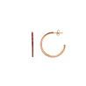 All the Luck in the World Aimé Goldplated Hoop Little Gem Rose Medium All the Luck in the World Aimé Goldplated Hoop Little Gem Rose Medium