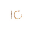 All the Luck in the World Aimé Goldplated Hoop Big Gem White Medium All the Luck in the World Aimé Goldplated Hoop Big Gem White Medium