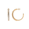 All the Luck in the World Aimé Goldplated Hoop Big Gem White Large All the Luck in the World Aimé Goldplated Hoop Big Gem White Large