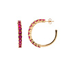 All the Luck in the World Aimé Goldplated Hoop Big Gem Rose Large All the Luck in the World Aimé Goldplated Hoop Big Gem Rose Large