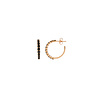 All the Luck in the World Aimé Goldplated Hoop Big Gem Black Small All the Luck in the World Aimé Goldplated Hoop Big Gem Black Small