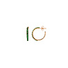 All the Luck in the World Aimé Goldplated Hoop Big Gem Emerald Green Small All the Luck in the World Aimé Goldplated Hoop Big Gem Emerald Green Small