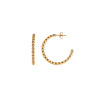 All the Luck in the World Aimé Goldplated Hoop Twisted White Medium All the Luck in the World Aimé Goldplated Hoop Twisted White Medium