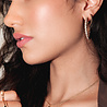 All the Luck in the World Aimé Goldplated Hoop Twisted White Large All the Luck in the World Aimé Goldplated Hoop Twisted White Large
