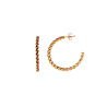 All the Luck in the World Aimé Goldplated Hoop Twisted Rose Medium All the Luck in the World Aimé Goldplated Hoop Twisted Rose Medium