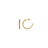 All the Luck in the World Aimé Goldplated Hoop Twisted Emerald Green Small All the Luck in the World Aimé Goldplated Hoop Twisted Emerald Green Small