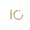 All the Luck in the World Aimé Goldplated Hoop Round White Medium All the Luck in the World Aimé Goldplated Hoop Round White Medium