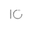 All the Luck in the World Aimé Silverplated Hoop Round White Medium All the Luck in the World Aimé Silverplated Hoop Round White Medium