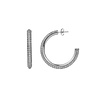 All the Luck in the World Aimé Silverplated Hoop Round White Large All the Luck in the World Aimé Silverplated Hoop Round White Large
