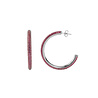 All the Luck in the World Aimé Silverplated Hoop Round Rose Large All the Luck in the World Aimé Silverplated Hoop Round Rose Large