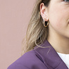 All the Luck in the World Aimé Goldplated Hoop Little Gem Amethyst Small All the Luck in the World Aimé Goldplated Hoop Little Gem Amethyst Small