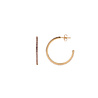 All the Luck in the World Aimé Goldplated Hoop Little Gem Amethyst Medium All the Luck in the World Aimé Goldplated Hoop Little Gem Amethyst Medium