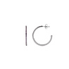 All the Luck in the World Aimé Silverplated Hoop Little Gem Amethyst Medium All the Luck in the World Aimé Silverplated Hoop Little Gem Amethyst Medium