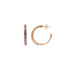 All the Luck in the World Aimé Goldplated Hoop Big Gem Amethyst Medium All the Luck in the World Aimé Goldplated Hoop Big Gem Amethyst Medium