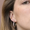 All the Luck in the World Aimé Goldplated Hoop Big Gem Amethyst Medium All the Luck in the World Aimé Goldplated Hoop Big Gem Amethyst Medium