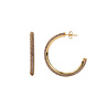 All the Luck in the World Aimé Goldplated Hoop Round Amethyst Large All the Luck in the World Aimé Goldplated Hoop Round Amethyst Large