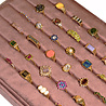 All the Luck in the World Velvet ring display box Rosy Brown large All the Luck in the World Velvet ring display box Rosy Brown large