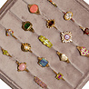 All the Luck in the World Velvet ring display box purple taupe All the Luck in the World Velvet ring display box purple taupe