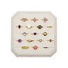 All the Luck in the World Velvet ring display box floral white All the Luck in the World Velvet ring display box floral white