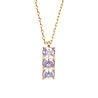 All the Luck in the World Bella Goldplated Necklace Bar Lila All the Luck in the World Bella Goldplated Necklace Bar Lila