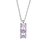 All the Luck in the World Bella Silverplated Necklace Bar Lila All the Luck in the World Bella Silverplated Necklace Bar Lila