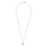 All the Luck in the World Bella Silverplated Necklace Bar Lila All the Luck in the World Bella Silverplated Necklace Bar Lila