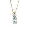 All the Luck in the World Bella Goldplated Necklace Bar Aquamarine All the Luck in the World Bella Goldplated Necklace Bar Aquamarine
