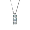 All the Luck in the World Bella Silverplated Necklace Bar Aquamarine All the Luck in the World Bella Silverplated Necklace Bar Aquamarine