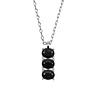 All the Luck in the World Bella Silverplated Necklace Bar Black All the Luck in the World Bella Silverplated Necklace Bar Black