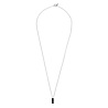 All the Luck in the World Bella Silverplated Necklace Bar Black All the Luck in the World Bella Silverplated Necklace Bar Black