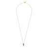 All the Luck in the World Bella Goldplated Necklace Bar Blue Purple All the Luck in the World Bella Goldplated Necklace Bar Blue Purple