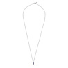 All the Luck in the World Bella Silverplated Necklace Bar Blue Purple All the Luck in the World Bella Silverplated Necklace Bar Blue Purple