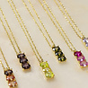 All the Luck in the World Bella Goldplated Necklace Bar Beige All the Luck in the World Bella Goldplated Necklace Bar Beige