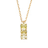 All the Luck in the World Bella Goldplated Necklace Bar Lime All the Luck in the World Bella Goldplated Necklace Bar Lime