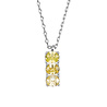 All the Luck in the World Bella Silverplated Necklace Bar Lime All the Luck in the World Bella Silverplated Necklace Bar Lime