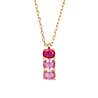 All the Luck in the World Bella Goldplated Necklace Bar Pink All the Luck in the World Bella Goldplated Necklace Bar Pink